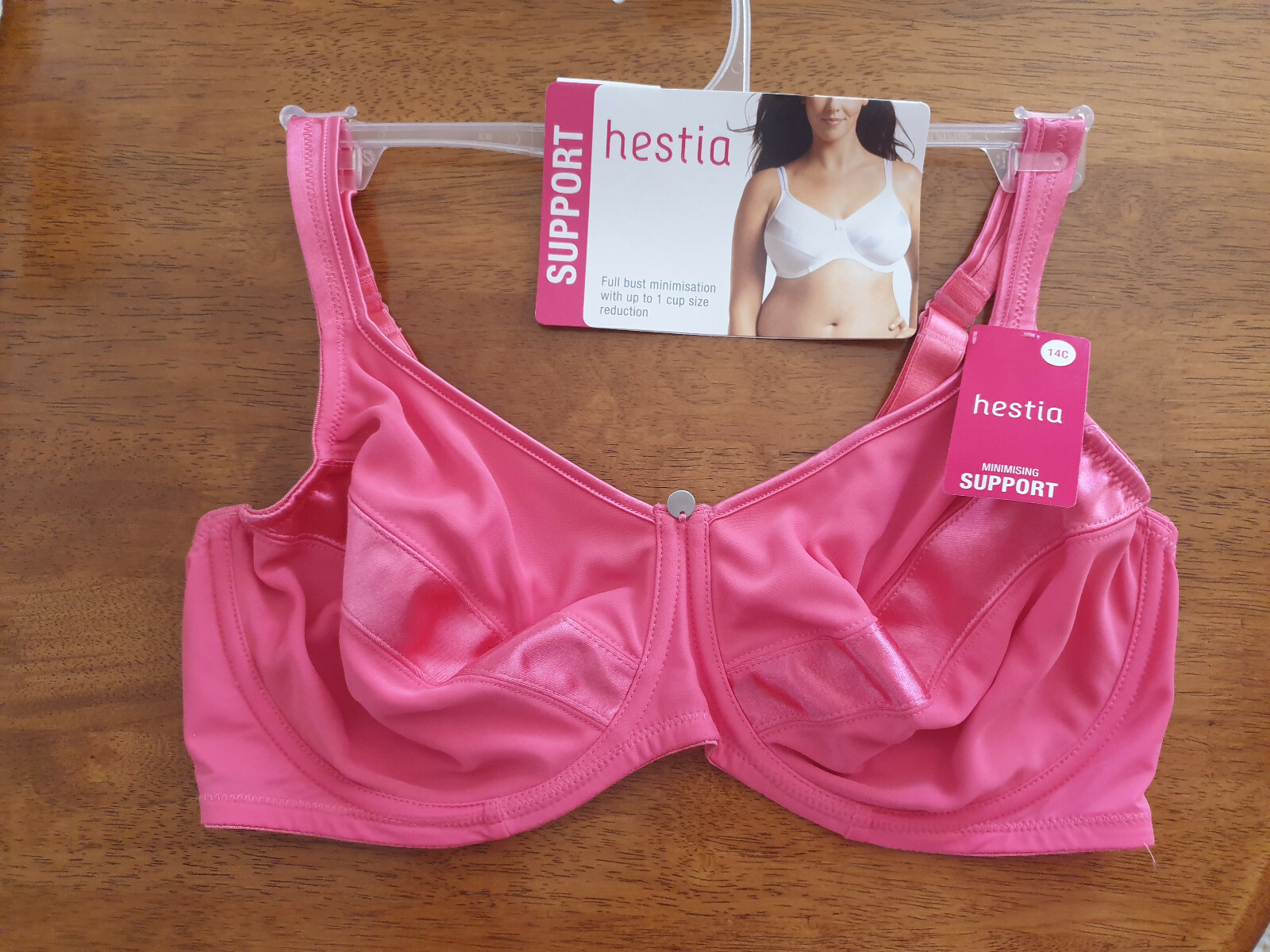 Hestia minimizer Bra Ladies New 14 16 18 20 C D DD E F purple pink