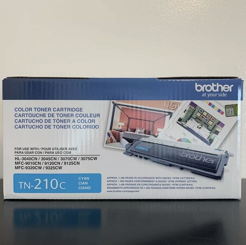 Genuine OEM Brother TN210C Cyan Toner Cartridge NEW IN BOX! - 第 1/4 張圖片
