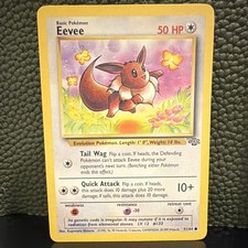 Pokemon TCG Eevee 51/64 Jungle 1999 MP English
