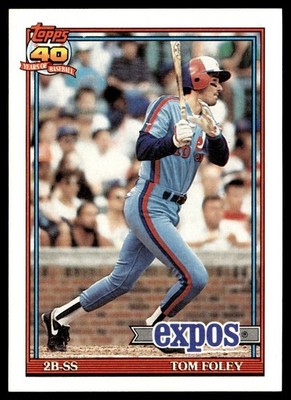 1991 Topps Tom Foley Montreal Expos #773