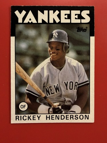 Rickey Henderson #500 1986 Topps card