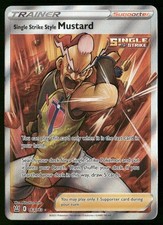 Pokemon Single Strike Style Mustard Battle Styles Holo 163/163 Ultra Rare LP