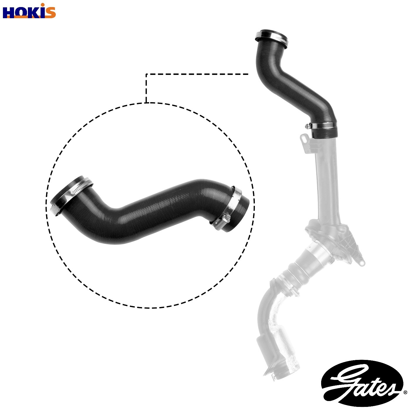CHARGE AIR HOSE 09-1314 FOR RENAULT KANGOO/GRAND/II/BE/BOP/Express 1.5L 4cyl