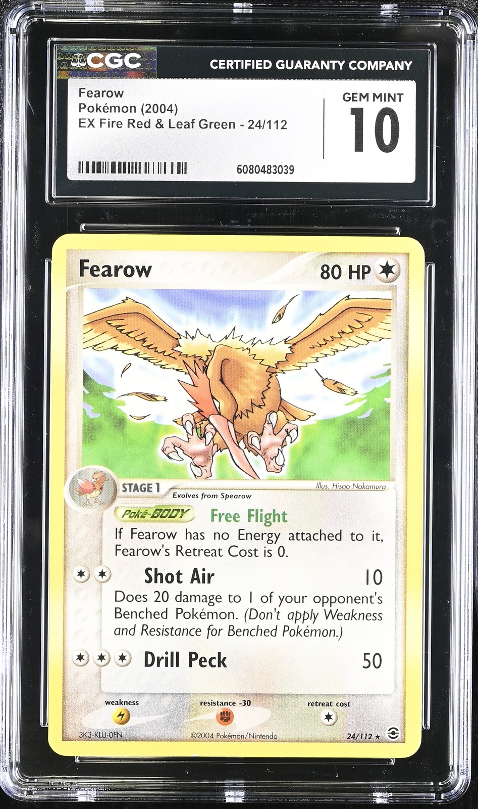 Fearow Ex Fire Red & Leaf Green 24/112 CGC 10