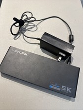 Wavlink 5K Dual 4K Display Docking Station   DisplayLink   With Power Adapter