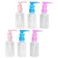6 Pcs Bouteille À Pompe Vide En Plastique Bouteilles Shampoing Revitalisant