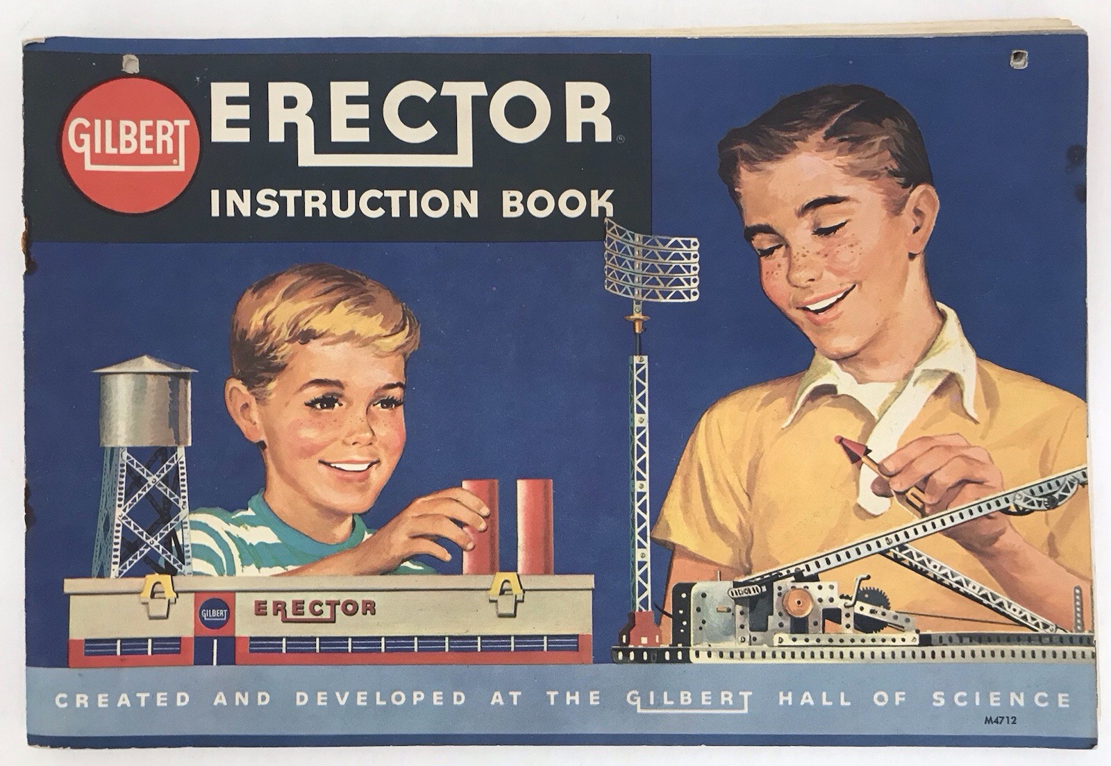 Gilbert ERECTOR 1959 INSTRUCTION BOOK M4712 Sets & Parts Manual Sections 1-2A C