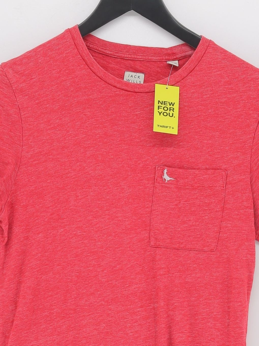 T shirt uomo Jack Wills XS rossa 100% altra basic