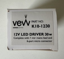 VEW 12V LED Driver 30W with 1m mains Lead and 6-port micro Connector (K10-1230)