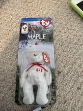 Maple The Bear -1999 McDonald's Ty Beanie Baby   New