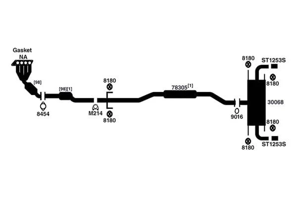 For Mazda CX-5 2013-2017 AP Exhaust 78305 Aluminized Steel Exhaust Pipe Foto 2 de 2