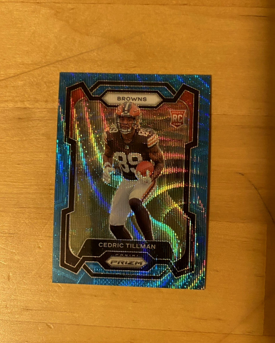 2023 Panini Prizm CEDRIC TILLMAN #321 RC Blue Wave Rookie #'d/199 Browns