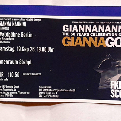 Gianna Nannini The 50 Years Celebration Waldbühne Berlin 19.09.2026 1x