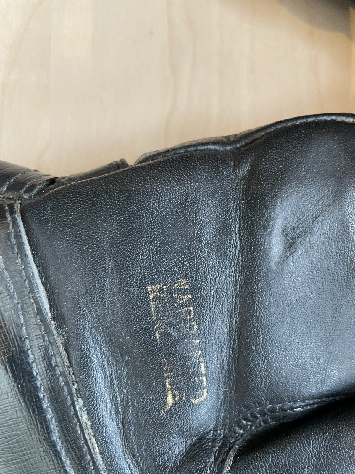 Vintage Waddingtons Black Leather Hide Gauntlet G… - image 6