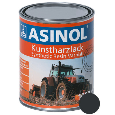Kunstharzlack Lack Farbe Poclain Grau 1000 ml 1 Liter ASINOL