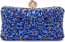 Borsetta Da Sera Con Strass Donna Borsa a Spalla Pochette Piccolo Con Catena Ele