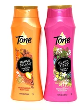 Body Wash Tone Soap Island Vibes & Mango Splash Replenishing & Moisturizing New