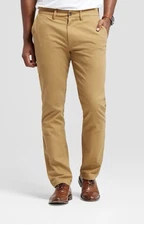 Goodfellow & Co. Men's Golden Brown Chino Stright Leg Pants Sz: 30x32 NWT $30