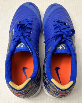 Size 11.5 - Nike Lunar Gato 2 IC Racer Blue Hyper Crimson for sale