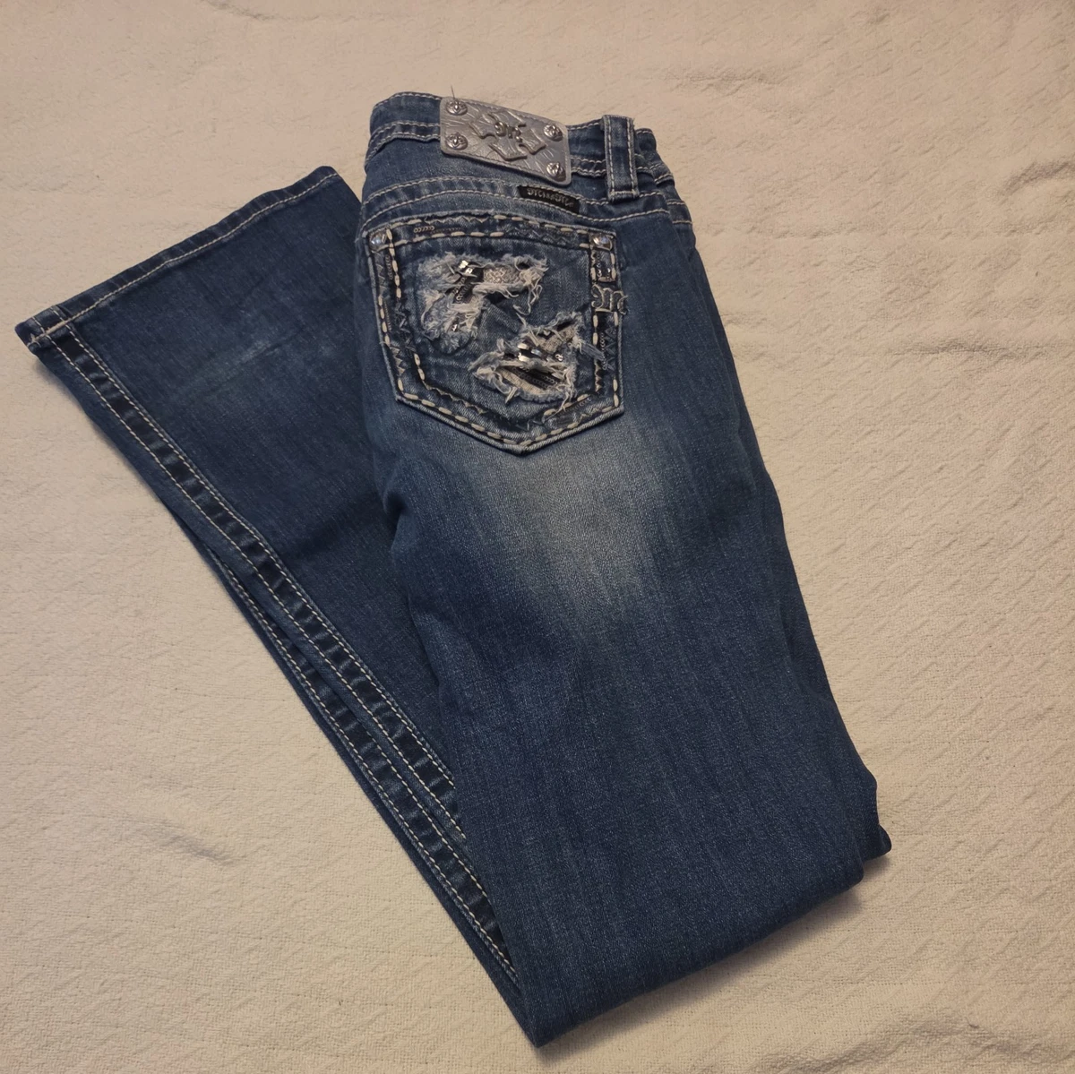 Miss Me Regular 34 in Inseam Low (6.5-8.5 in) Rise Jeans for Women