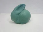 Vintage Van Briggle Blue Green Pottery Rabbit