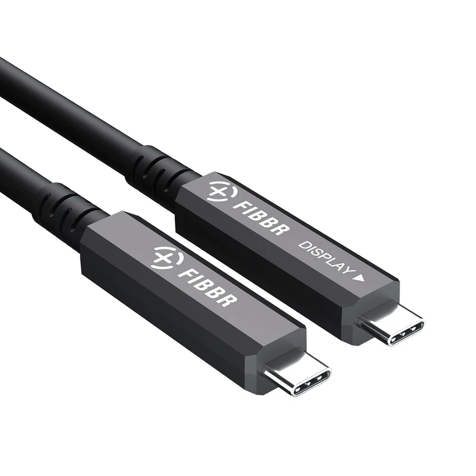 FIBBR Full-Featured Fiber Optic USB C to USB C Cable 10M, 10Gbps Long Distance U - Image 2 of 4