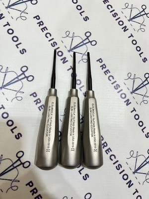 Hu-Friedy 3 mm Slim Luxating Dental Elevator Curved Black Line LoT of 3 PCS