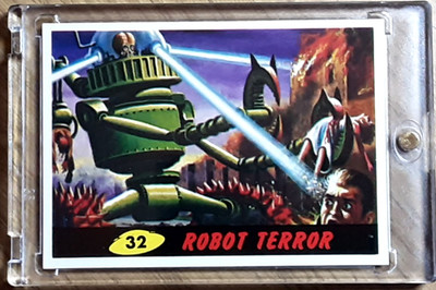1994 Deluxe Reissue Topps Mars Attacks Card 32 Robot Terror.