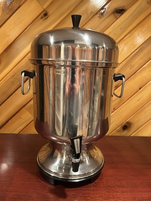 Vintage  Farberware Superfast Stainless Steel Coffee Urn 12-55 Cups