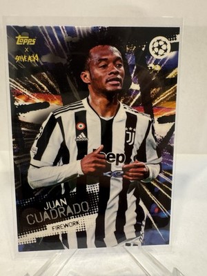 Topps Steve Aoki 2021/22 UEFA Champions League Juventus Turin Juan Cuadrado