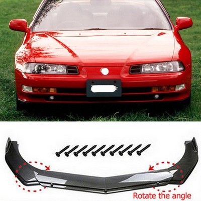 For Honda Prelude Carbon Style 2Layers Front Bumper Lip Spoiler Splitter BodyKit