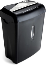 Aurora High Security Paper and Credit Card Shredder 8-Sheet CrossCut, Black