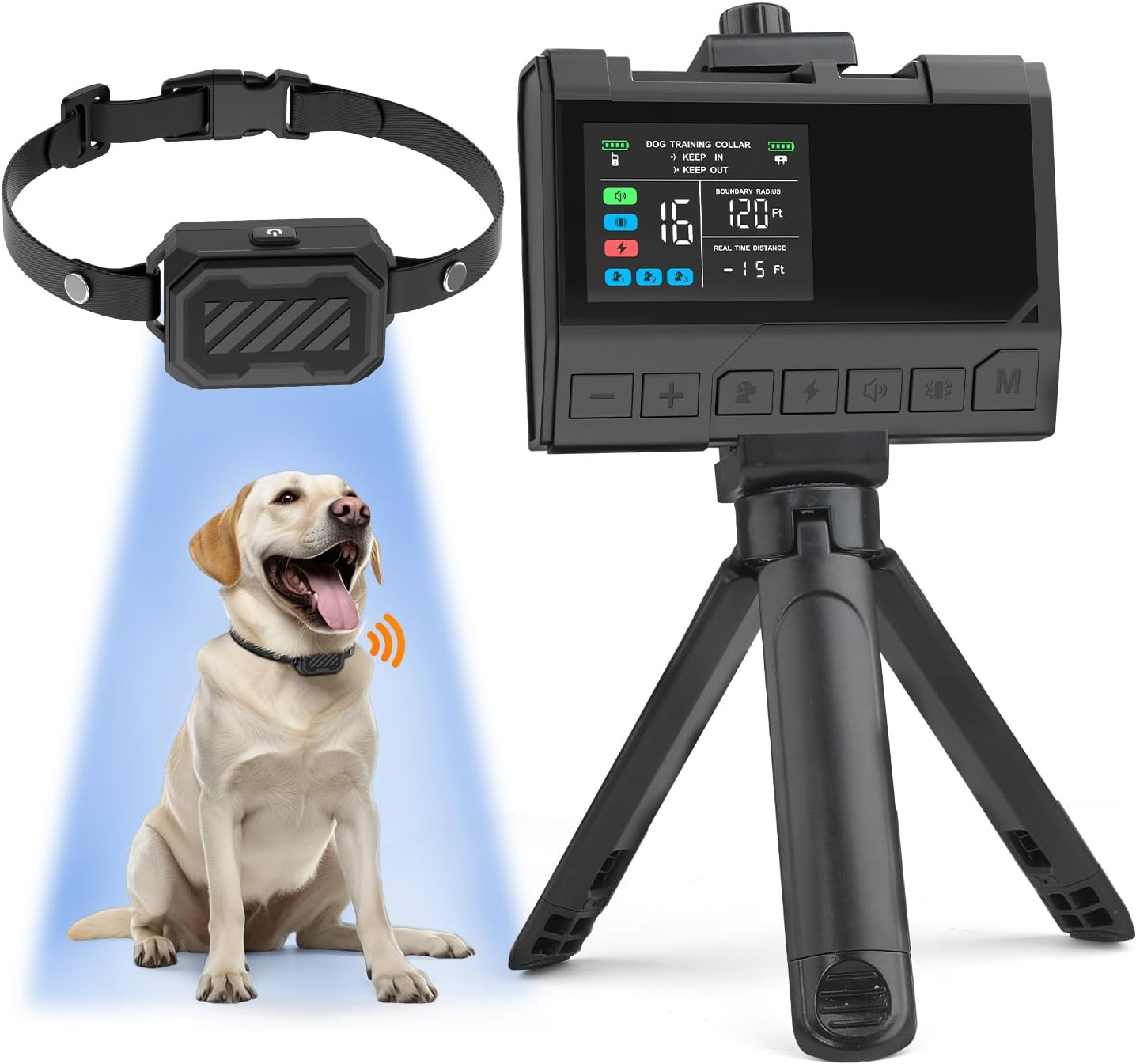 Wireless Dog Fence &ndash; Precise Signal 3-in-1 Boundary, Train