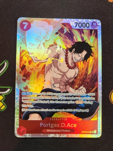 EXACT CARD PICTURED Portgas D Ace OP02-013 Paramount War One Piece TCG Eng Foil
