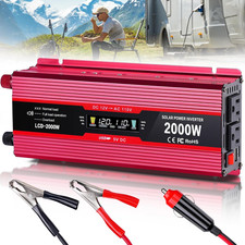 Car Power Inverter 12V to 110V 1000W/2000W Peak Power Inverters for Vehicles Tr