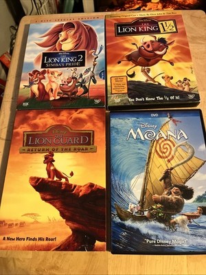 Disney  The Lion King 2 & Lion King 1 1/2 & The Lion  Guard ￼& Moana