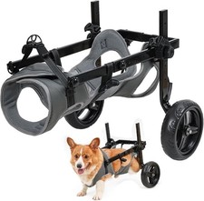 Dog Wheelchair For Back Legs Large Adjustable Pet Mobility Cart 2 Wheels