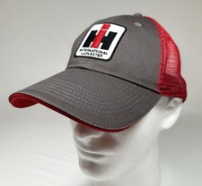 International Harvester Red and Grey Two-Tone Trucker Cap Snap Back