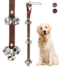 Leather Door Bells for Dogs Potty Doorbells for Dogs Training Dog Buttons for...