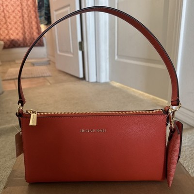 NEW Michael Kors Vincent MD Leather Pouchette Shoulder Bag w/ Card Holder