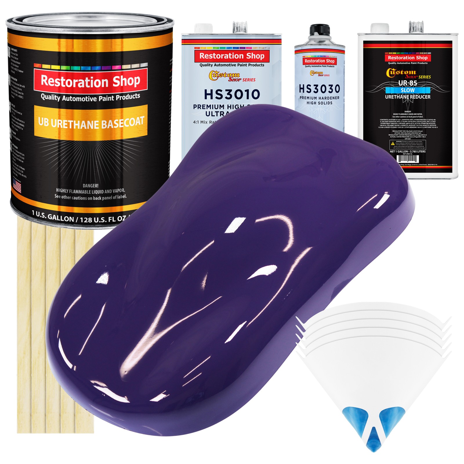 MYSTICAL PURPLE Gallon Premium URETHANE BASECOAT CLEARCOAT Auto Paint SLOW Kit
