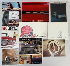 Lot 10 Vintage 1960s Chrysler Car Brochures Plymouth Windsor Imperial New Yorker