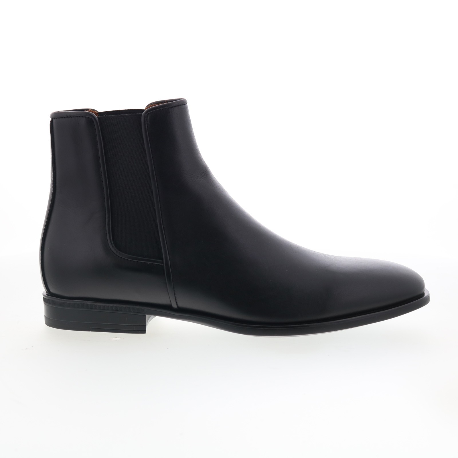 Aquatalia Adrian Waterproof M000901 Mens Black Leather Slip On Chelsea Boots 8 16190₽