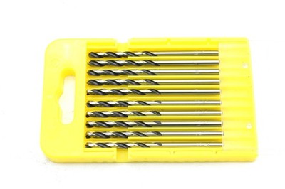 TMAX 10pc 3mm M35 Cobalt Jobber Drill Bits, for Hardened Metal, Wood & Plastic