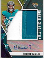 2024 PANINI PHOENIX BRIAN THOMAS JR RPA ROOKIE AUTO SILHOUETTES JUMBO PATCH 9/24