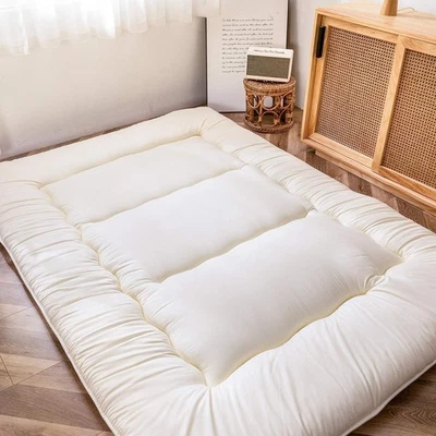 MAXYOYO Matelas de Sol Japonais Double Roll Up Futon pour Invités Camping Maison - Photo 1/4