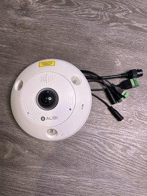 Alibi Witness 6MP Vandalproof 360 Degree Panoramic 50' IR IP Fisheye Camera