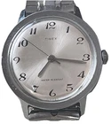 Vintage Men's Wind-Up Timex Wristwatch - Water & Dust Resistant - Stretch Band