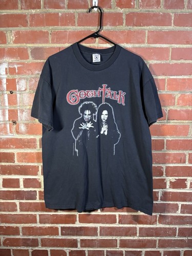 Vintage 90s Goth Talk Grunge Black SNL Saturday Night Live Shirt Mens XL
