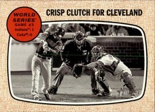 2017 Topps Heritage #153 Crisp Clutch for Cleveland (Coco Crisp) Indians